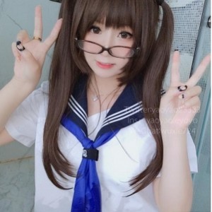 微博妹子摇摇乐蓝JK